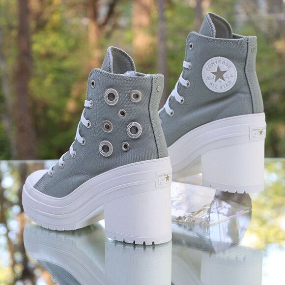 Converse Chuck 70 De Luxe Heel Platform Hi Metal Rings - Picture 12 of 15